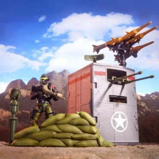 G.I. Joe Classified Modular Defense Post and Steel Corps Sentry