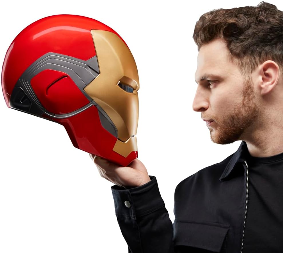 AVENGERS Marvel Legends Series Iron Man Premium Electronic Helmet with Light FX, Endgame Adult Roleplay Gear 2 Marvel Legends Series Iron Man Premium Electronic Helmet (Mark 85)