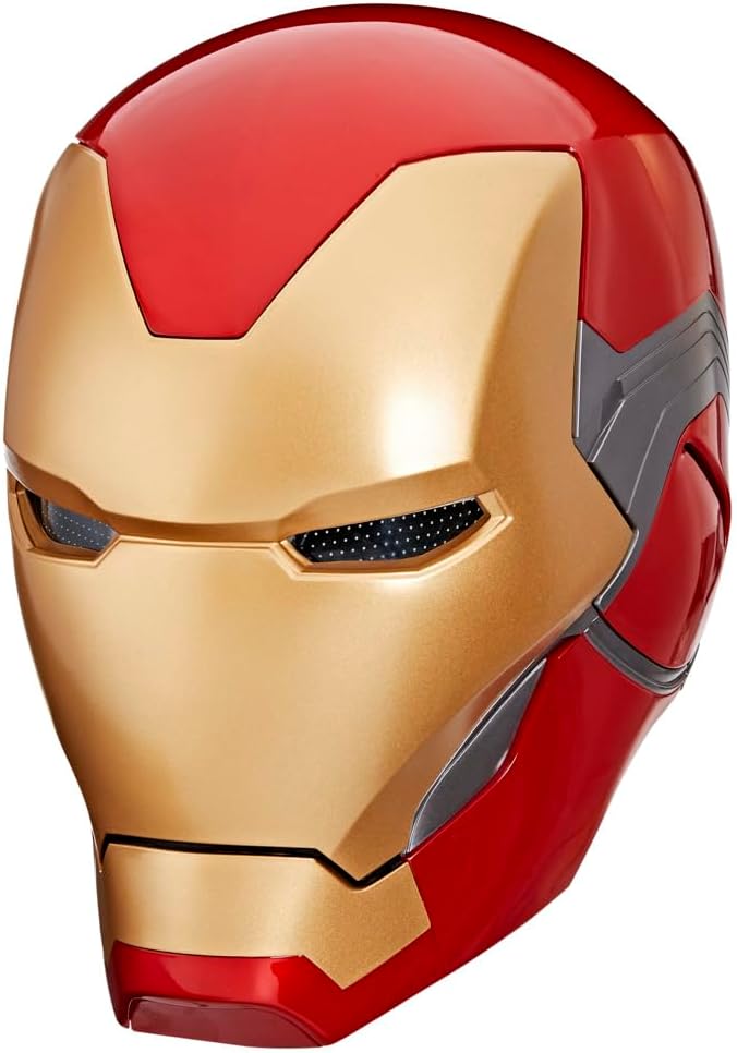 AVENGERS Marvel Legends Series Iron Man Premium Electronic Helmet with Light FX, Endgame Adult Roleplay Gear 3 Marvel Legends Series Iron Man Premium Electronic Helmet (Mark 85)