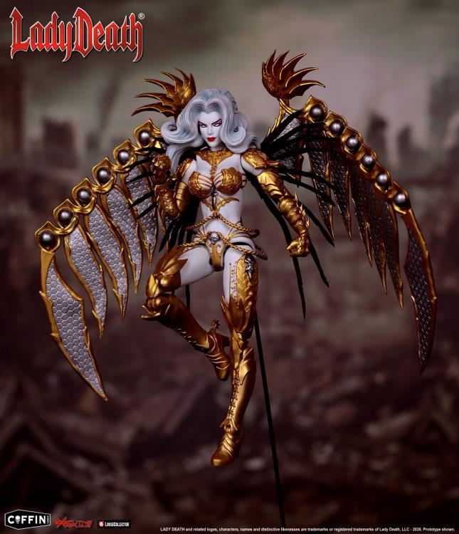 Executive Replicas Lady Death (Gold Ver.) Action Figure Executive Replicas Lady Death (Gold Ver.) 1/12 Action Figure