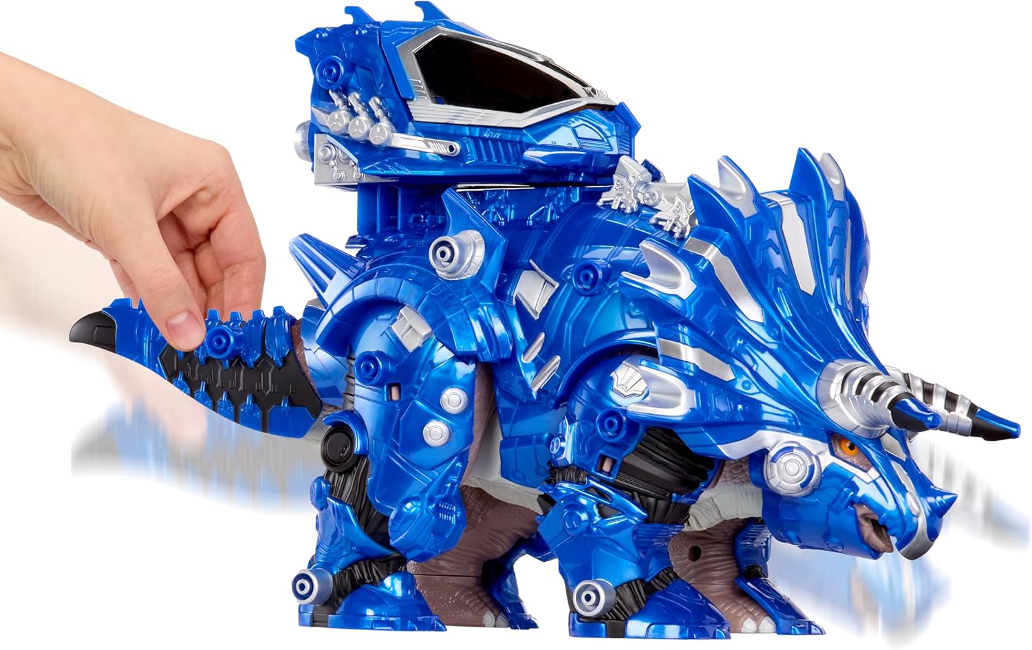 Armor-Up Triceratops Dinosaur Cobalt Toy Figure 5 Armorsaurs Armor-Up Triceratops Dinosaur Cobalt Action Figure