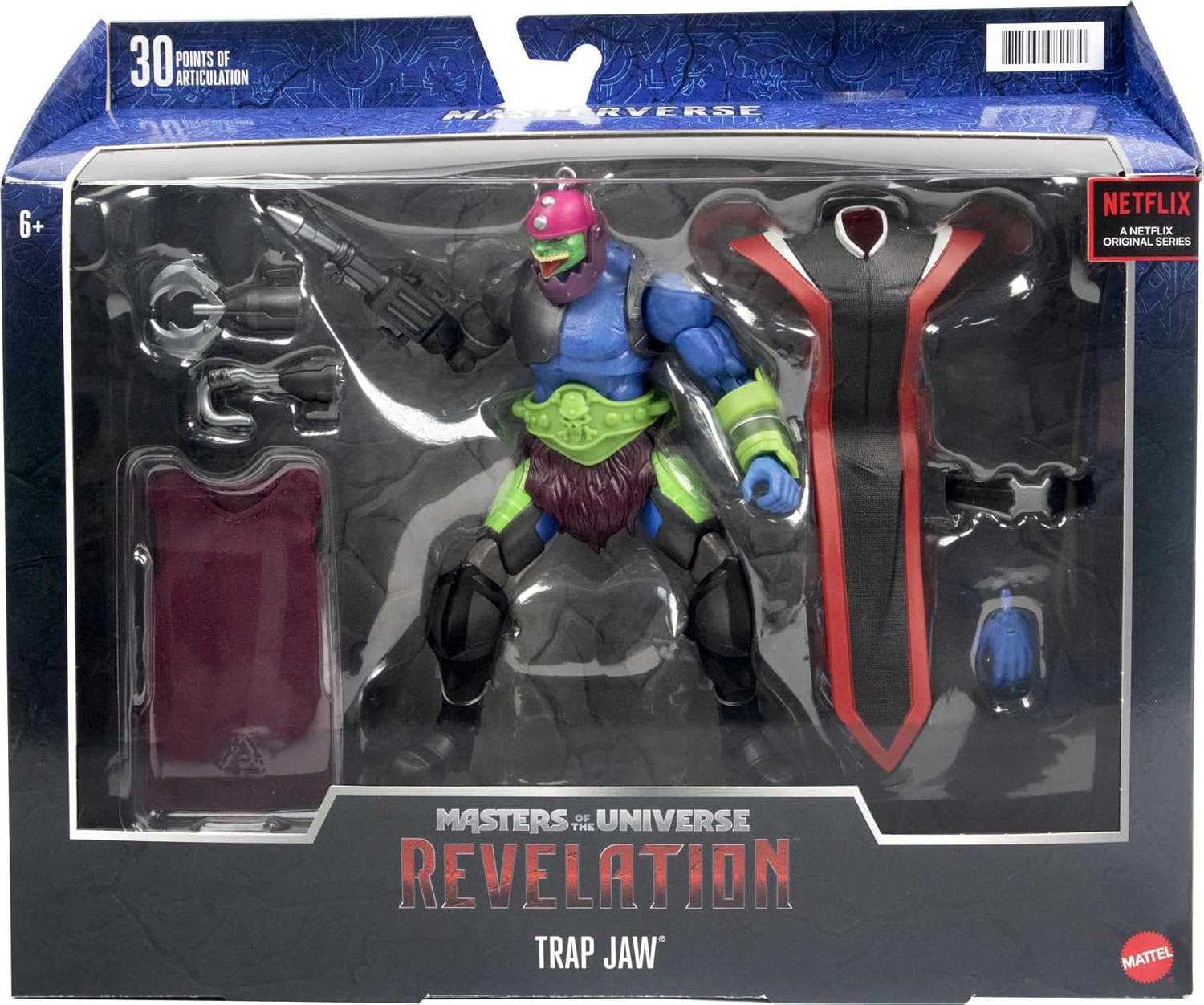 Masters of the Universe Mattel Collectible Masterverse Deluxe Trapjaw 6 Masters of the Universe Mattel Collectible Masterverse Deluxe Trapjaw ( Cased )